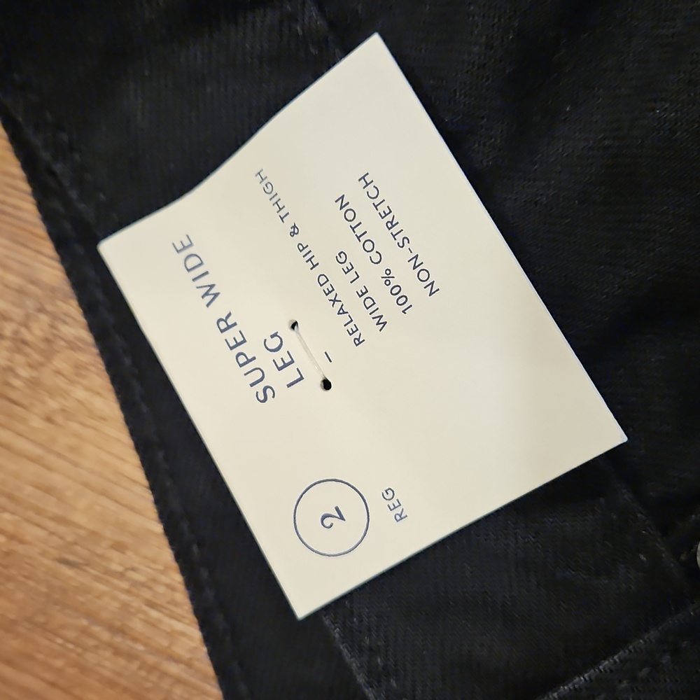 Universal Thread Black Wide Leg Flare Jeans - Picture 3 of 5